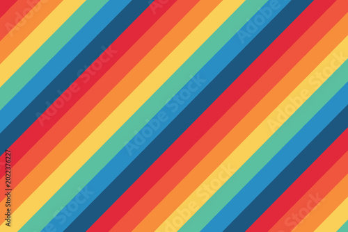 Free Download Vibrant diagonal stripes in rainbow colors - GFXLoad