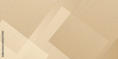 Schilderij op canvas Elegant abstract geometric composition featuring warm beige tones with dynamic o