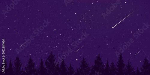 Photos Starry night sky background with glowing stars and cosmic nebula vector illustration