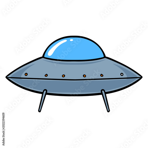 Ufo alien plane vector illustration 