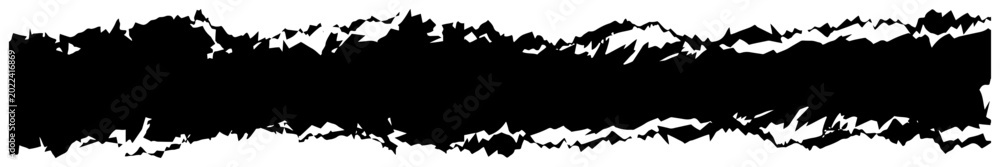 Fototapeta premium Distressed abstract grunge border in black and white