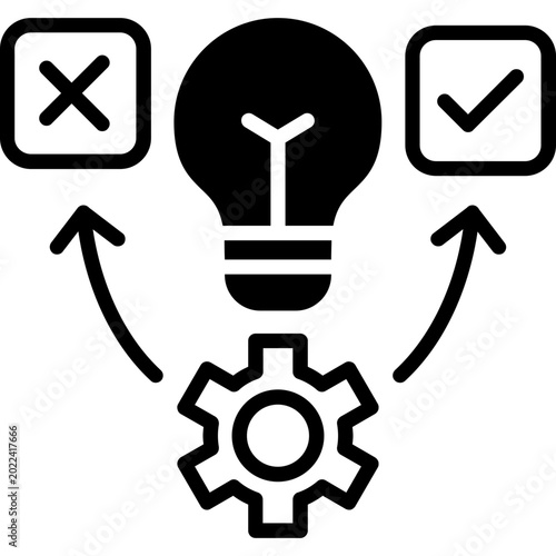 Bilde på lerret Hypothesis Icon