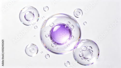 PDRN Exosome Micro Molecules for Skin Regeneration Biotechnology Medical Illustration