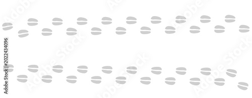 Fotografie Path footprints of horse, cow, goat, sheep, deer, elk, antelope