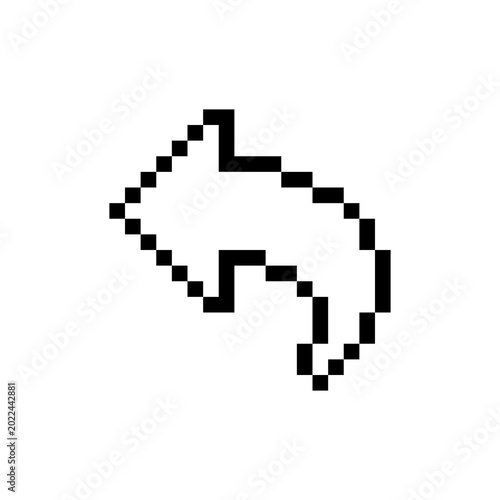 Foto Pixel Art Reply Arrow Icon