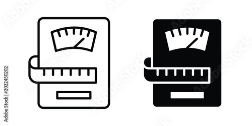 Dieting icon vector Illustration, Solid and stroke Style Icon