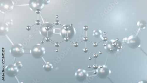 Quadro su tela parathion molecular structure, 3d model molecule, organophosphate insecticide st