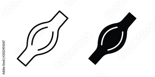 Foto Muscle icon vector Illustration, Solid and stroke Style Icon