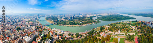 Принти на полотні Aerial view of Kalemegdan Park and Belgrade Fortress in Serbia