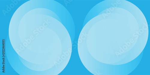 Bilde på lerret Abstract blue background with circles