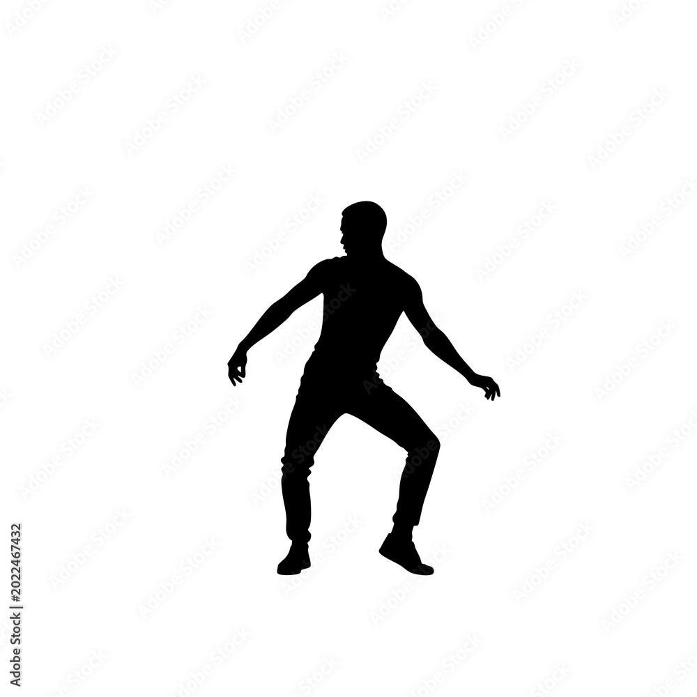 Obraz premium tennis player silhouette vector