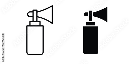 Bild auf Leinwand Air horn icon solid Design. Line icons for web