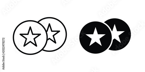 Slika na platnu Earn point icon solid Design. Line icons for web