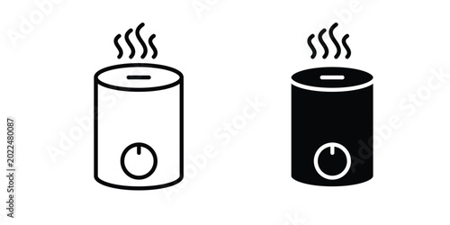 Bild auf Leinwand Humidifiers icon solid Design. Line icons for web