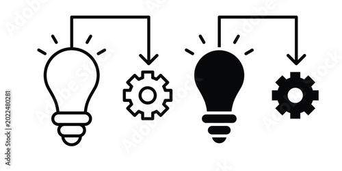 Photos Implementation icon solid Design. Line icons for web