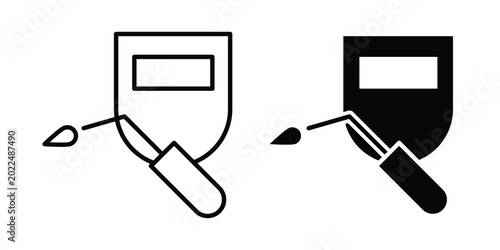 Foto Welding icon solid Design. Line icons for web