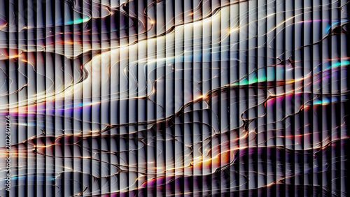 Colorful abstract city architecture pattern with lines, glass buildings and seamless design wallpaper