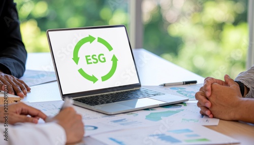 ESG meeting in office.