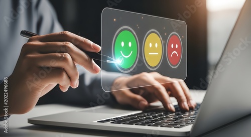 It service desk feedback user experience analysis with digital satisfaction survey