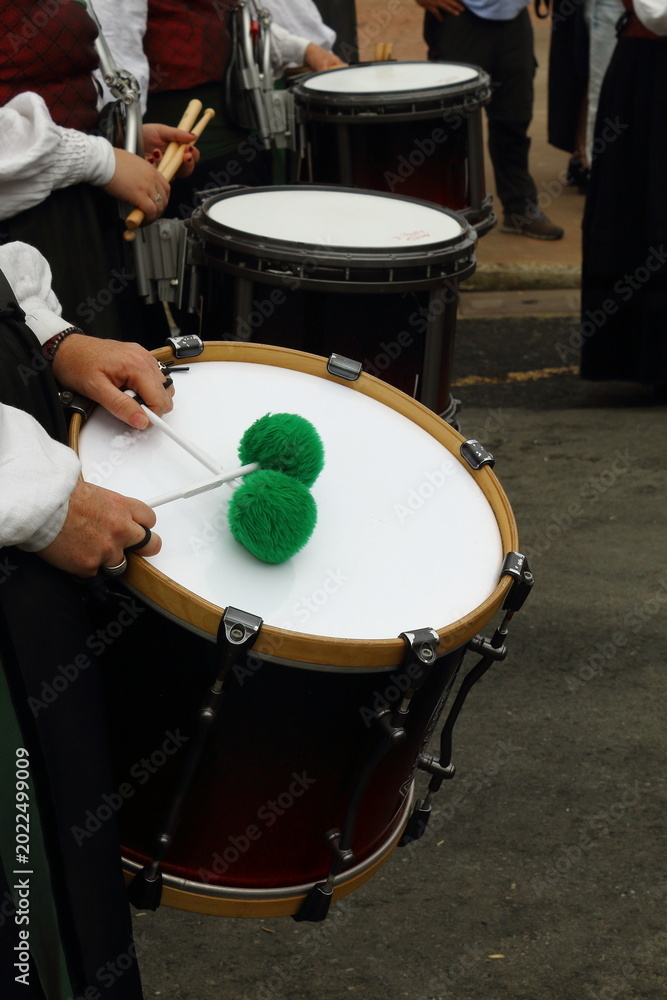Obraz premium Percusión en el festival de Ortigueira.