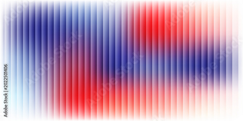Fényképezés A vibrant abstract background featuring a series of vertical stripes with a smooth gradient transition from blue at the top to red at the bottom