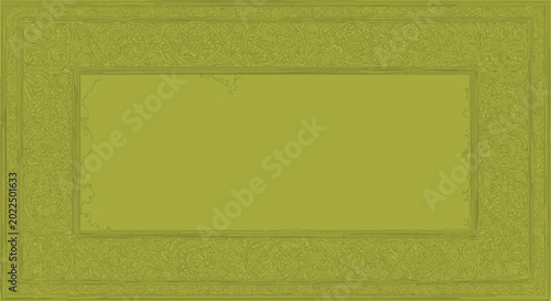 Rectangle frame with a textured lime green surface serves as a minimalist decorative background.