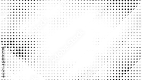Cuadro en lienzo halftone dot pattern abstract background with radial frame vector