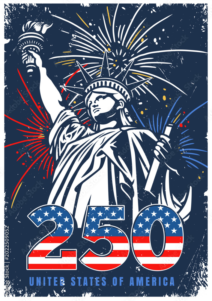 Obraz premium Celebration of the usa 250