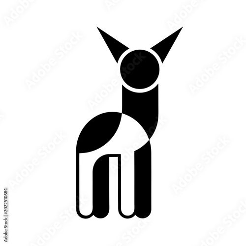 Minimal Donkey Vector Emblem