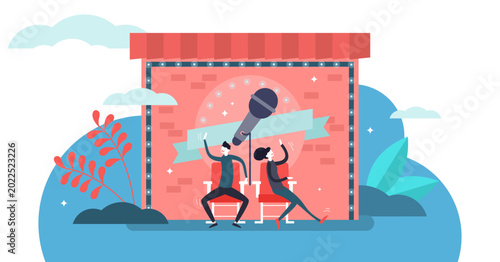 Fotografie Comedy illustration, transparent background