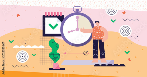 Tableau sur toile Discipline modern abstract concept illustration, transparent background