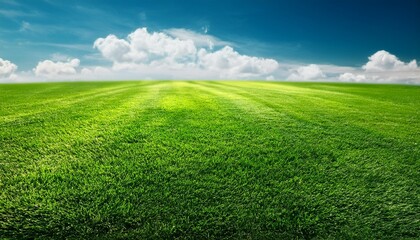 green grass field lawn background vibrant sunny park ideal for themes of spring earth day or outdoor leisure activities