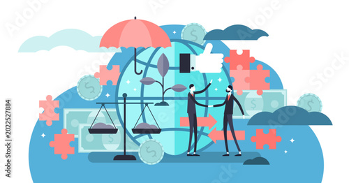Obraz na płótnie Ethical marketing illustration, transparent background