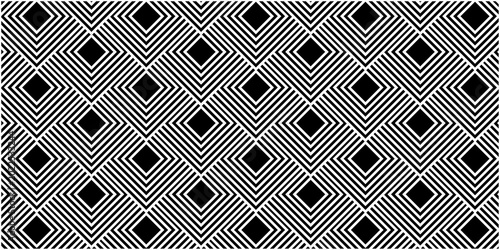 Fotografija seamless lapping pattern with blue stripes square overlapping fabric textile, abstract wall decoration diamond texture background