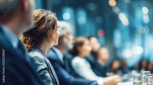 Business people listening meeting