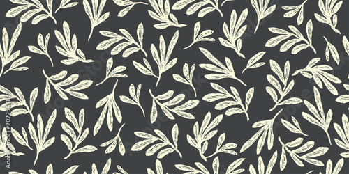 seamless pattern with leaves