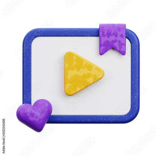 Save Video 3D Icon