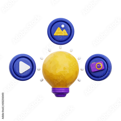 Smart Content 3D Icon