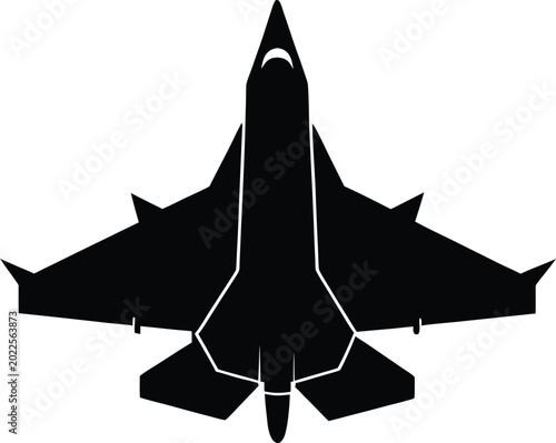 Photos Silhouette design of Dassault Rafale French multi fighter zet