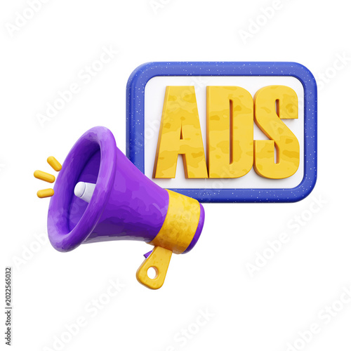 Sponsored Ads 3D Icon