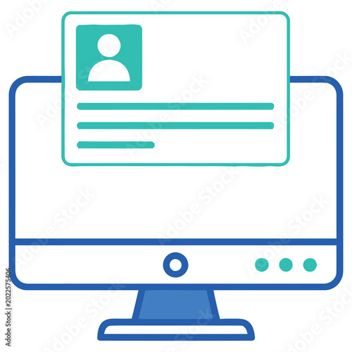 Computer screen displaying a user profile on a website or app interface