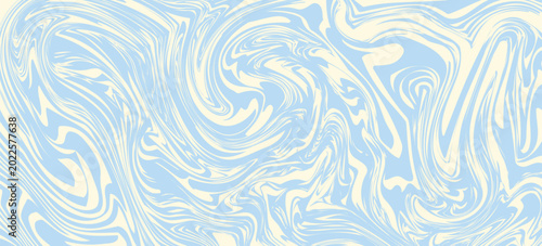 Abstract horizontal background with colorful waves. Trendy vector illustration in style retro 60s, 70s. Pastel colors.eps10