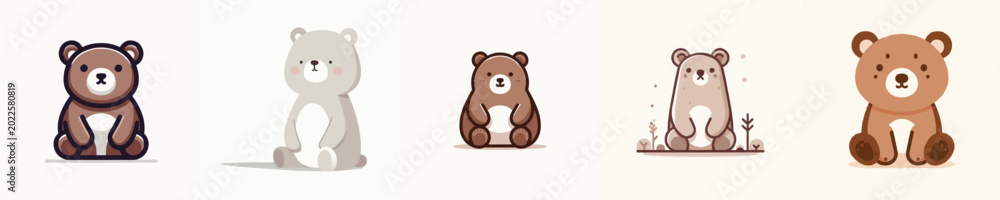 Fototapeta premium Bear Vector Illustration
