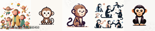 Canvas Print Ape Vector Illustration