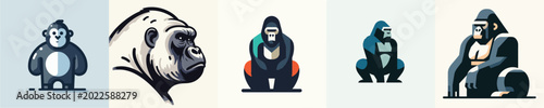 Photography Gorilla Vector Illustration