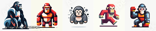 Photography Gorilla Vector Illustration