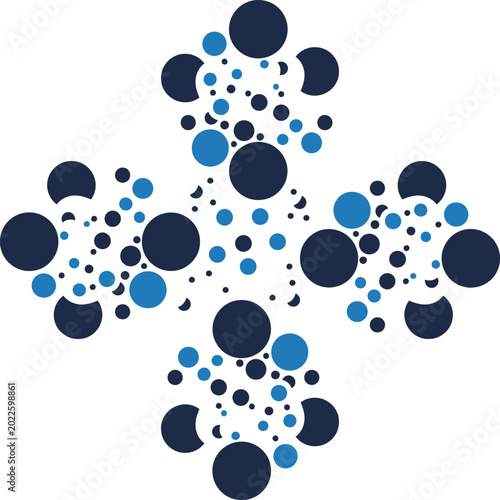 Abstract geometric cross logo design with modern spiritual branding Vector Design