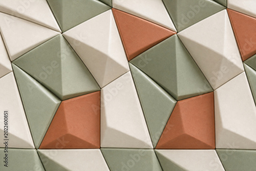 Geometric ceramic tile pattern