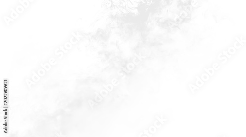 Foto White smoke rising slowly in a clear space with light diffusion on a transparent
