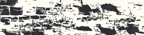 Foto Black grain texture overlay with distressed noise effect